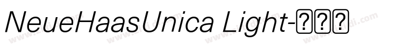 NeueHaasUnica Light字体转换